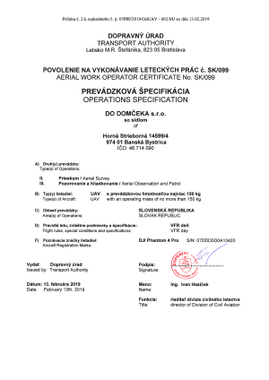 certifikát