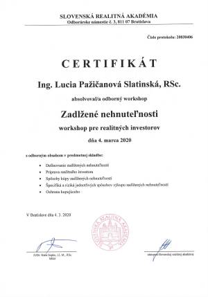 certifikát